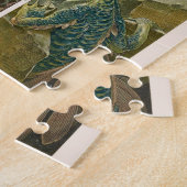 Zeichnend Drachen, Jugendstil von Anton Seder Jigs Puzzle (Seite)