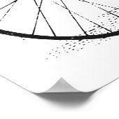 Zeichnend Dreirad Poster (Ecke)