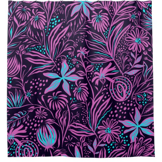 Zeichnend Druckmuster Duschvorhang (Vorderseite)