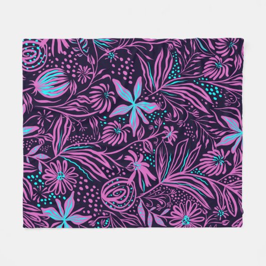 Zeichnend Druckmuster Fleecedecke (Vorderseite (Horizontal))