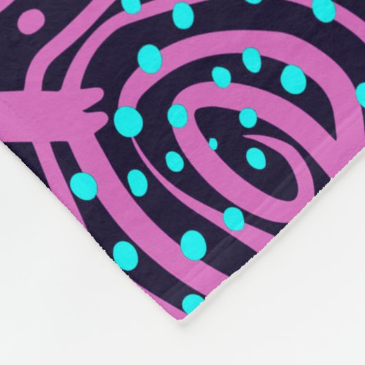 Zeichnend Druckmuster Fleecedecke (Ecke)