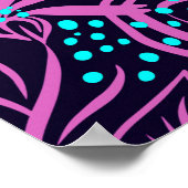 Zeichnend Druckmuster Poster (Ecke)