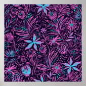 Zeichnend Druckmuster Poster (Vorne)