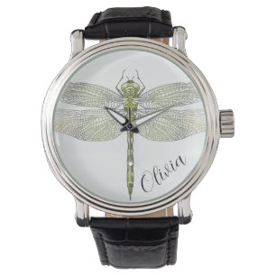 Zeichnend Elegante Dragonfly Armbanduhr