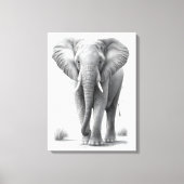 Zeichnend Elephant Pencil Leinwanddruck (Vorderseite)