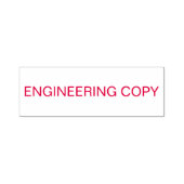 zeichnend "ENGINEERING COPY" Permastempel (Design)