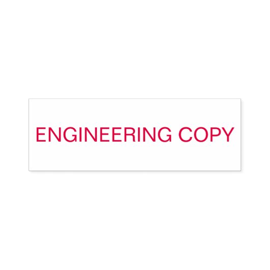 zeichnend "ENGINEERING COPY" Permastempel (Design)