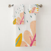 Zeichnend Eule Badhandtuch Set (Insitu)