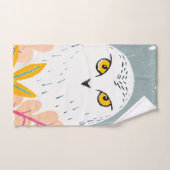 Zeichnend Eule Badhandtuch Set (Handtuch)