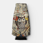 Zeichnend Eule Flaschenkühler (Vorderseite)