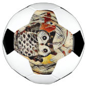 Zeichnend Eule Fußball (Gedreht)