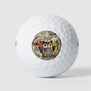 Zeichnend Eule Golfball