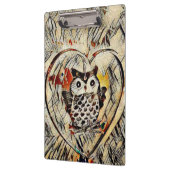 Zeichnend Eule Klemmbrett (Links)