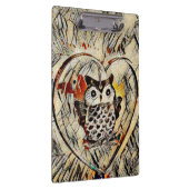 Zeichnend Eule Klemmbrett (Rechts)