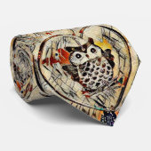 Zeichnend Eule Krawatte (Gerollt)