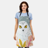 Zeichnend Eule Schürze (Getragen)