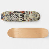 Zeichnend Eule Skateboard (Horizontal)