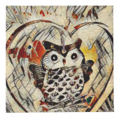 Zeichnend Eule Würfel (Rechts)