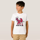 Zeichnend Fantasy Linear Art Dragon T-Shirt (Vorne ganz)