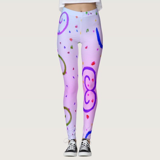 Zeichnend Farbbild Leggings (Vorderseite)