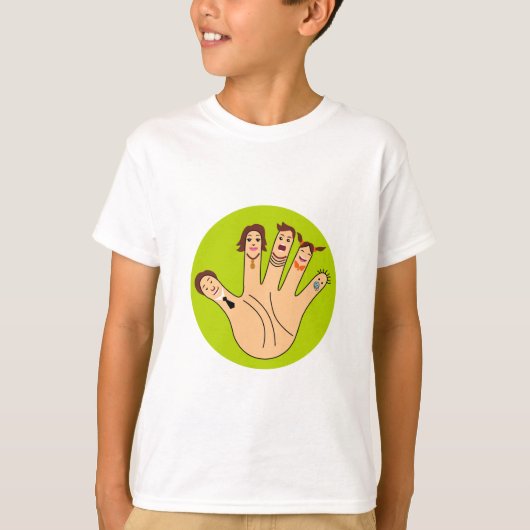 Zeichnend Finger T-Shirt (Vorderseite)