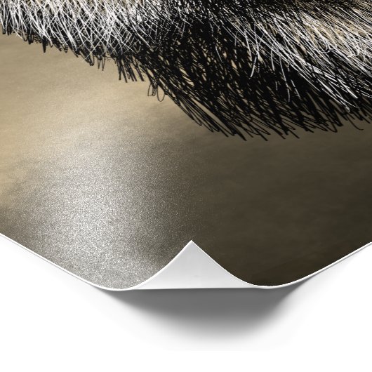 Zeichnend Fox-Gesicht Fotodruck (Ecke)