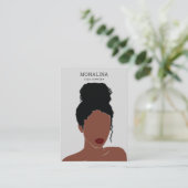 Zeichnend Frau | Moderne Schmuckschmuck-Anzeige  Visitenkarte (Stehend Vorderseite)