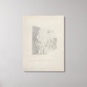 Zeichnend für die Mondkarte, 1794 (Bleistift p Leinwanddruck