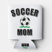 Zeichnend Fußball-Mama Dosenkühler (Rückseite)
