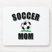 Zeichnend Fußball-Mama Mousepad (Vorne)