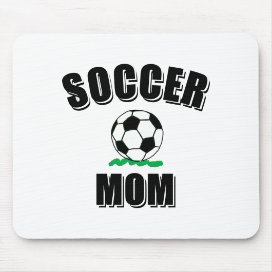 Zeichnend Fußball-Mama Mousepad (Vorne)