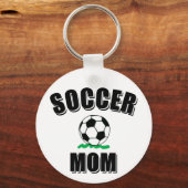 Zeichnend Fußball-Mama Schlüsselanhänger (Rückseite)