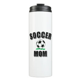 Zeichnend Fußball-Mama Thermosbecher