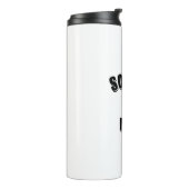 Zeichnend Fußball-Mama Thermosbecher (Nach links gedreht)