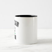 Zeichnend Fußball-Mama Zweifarbige Tasse (Mittel)