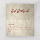 Zeichnend Geschenkkarte für den gezeichneten Pen Platzkarte (Innenseite Aufgefaltet)