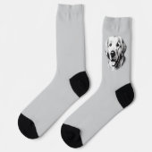 Zeichnend Goldener Retriever Socken (Linkes Detail)