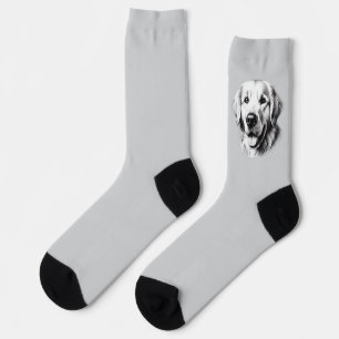 Zeichnend Goldener Retriever Socken