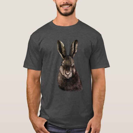 Zeichnend Hasen T-Shirt (Vorderseite)