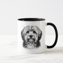 Zeichnend Havanese Hund