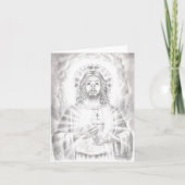 zeichnend "Heiliges Herz Jesu", Jenny McLaughlin Karte (Vorderseite)