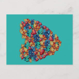 Zeichnend Herzen Postkarte, Valentine Herzkunst Feiertagspostkarte