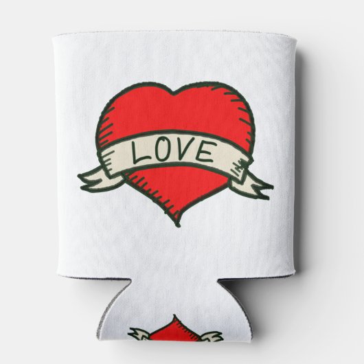 Zeichnend Herzform Dosenkühler (Rückseite)