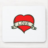 Zeichnend Herzform Mousepad (Vorne)
