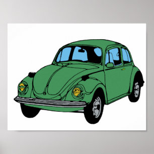 Zeichnend Hippie Car, Value Poster Paper (Matte)