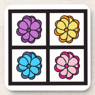 Zeichnend hübsche Blume Getränkeuntersetzer