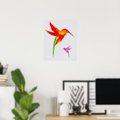 Zeichnend Hummingbird Poster (Heimbüro)