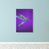 Zeichnend Hummingvogel Leinwanddruck (Insitu (Holzboden))