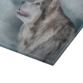Zeichnend Hund Alaskan Malamute Schneidebrett (Ecke)