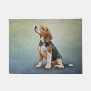Zeichnend Hund-Beagle Fußmatte